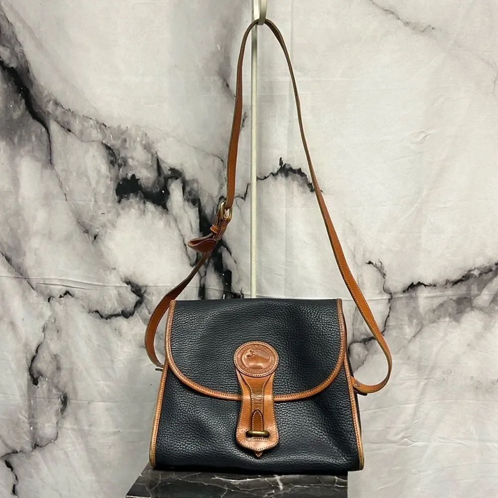* Vintage, navy and brown Dooney and Bourke Crossbody